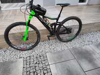 Sprzedam rower Cube stereo 120 pro race carbon cały XT rama M