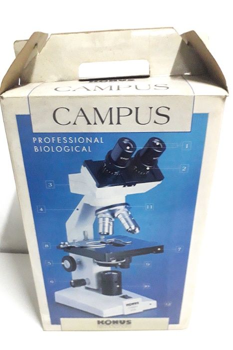 Microscópio Biológico Binocular Campus 1000X da Konus Novo