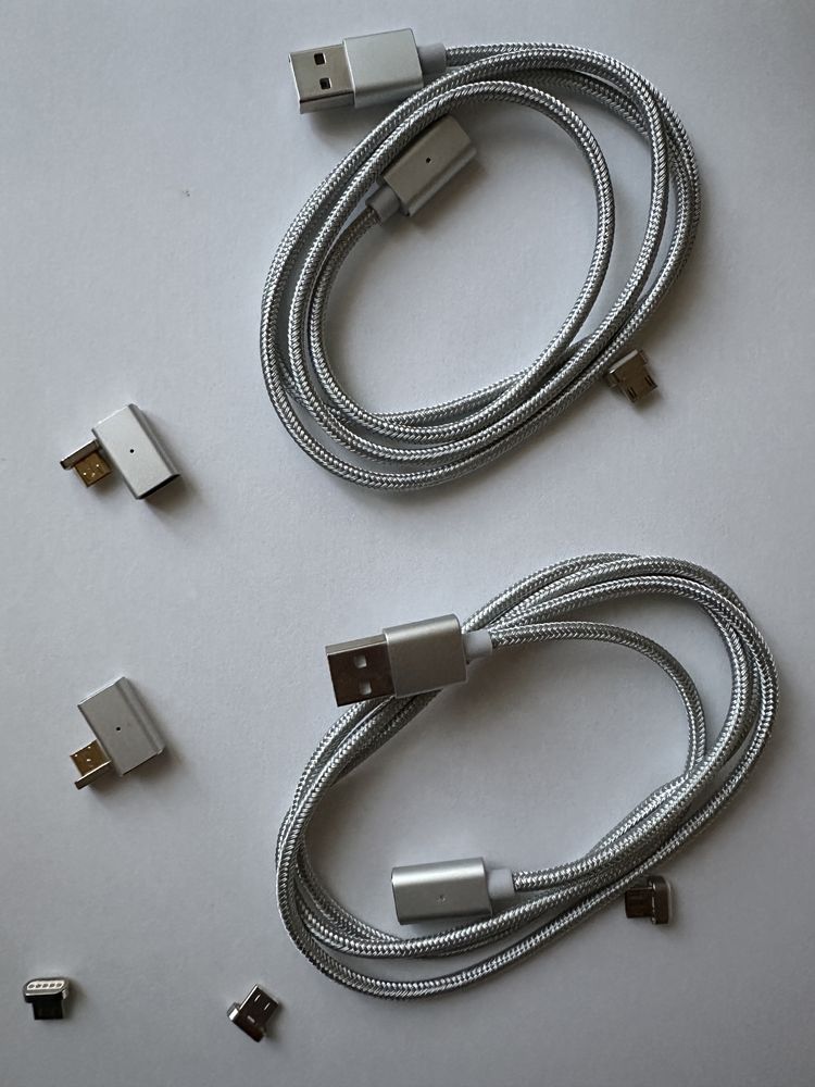 2 x Kabel micro USB wtyczka magnes do telefonu zaślepka