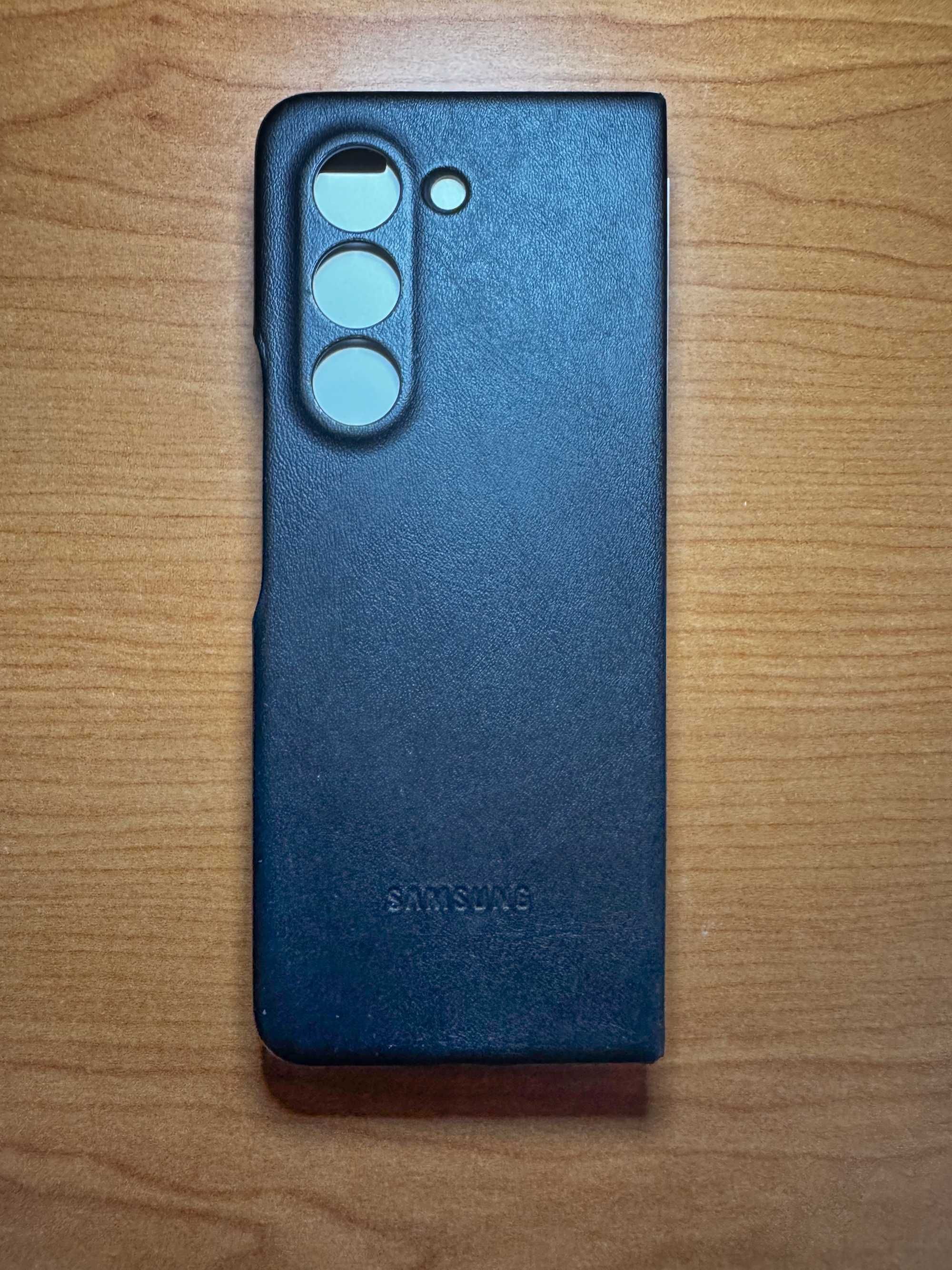 [ORIGINAL] Capa Eco-Leather p/ SAMSUNG Galaxy Z Fold 5 - Preto