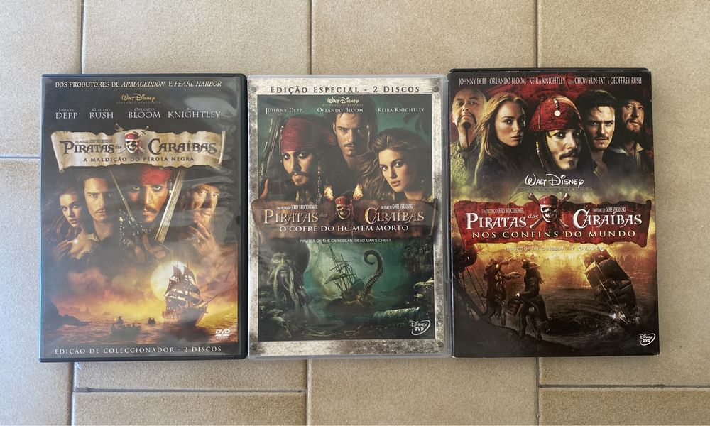 Colecção Piratas das Caraíbas - DVDs