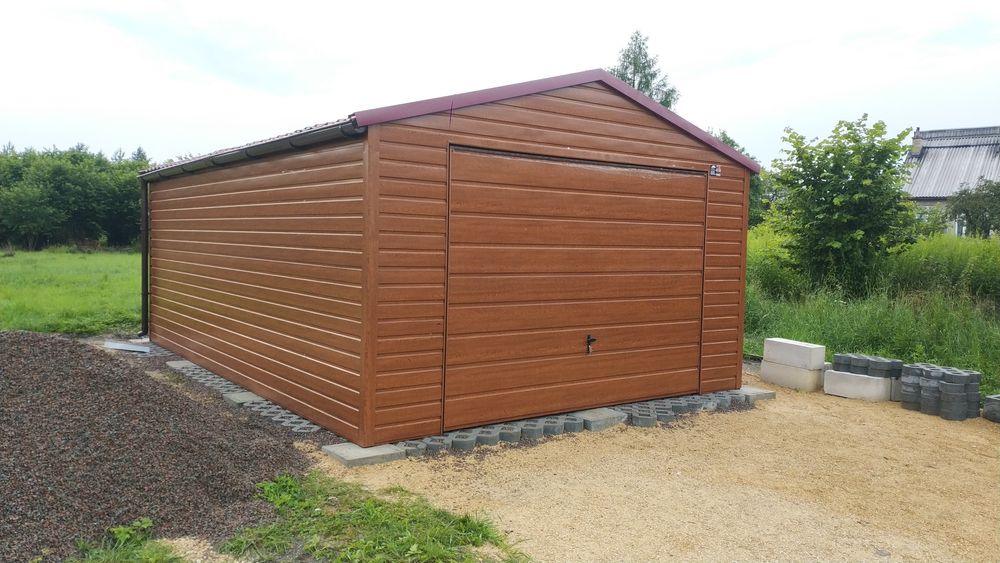 Garaż 4x6 Drewnopodobnych 4x5 garaż