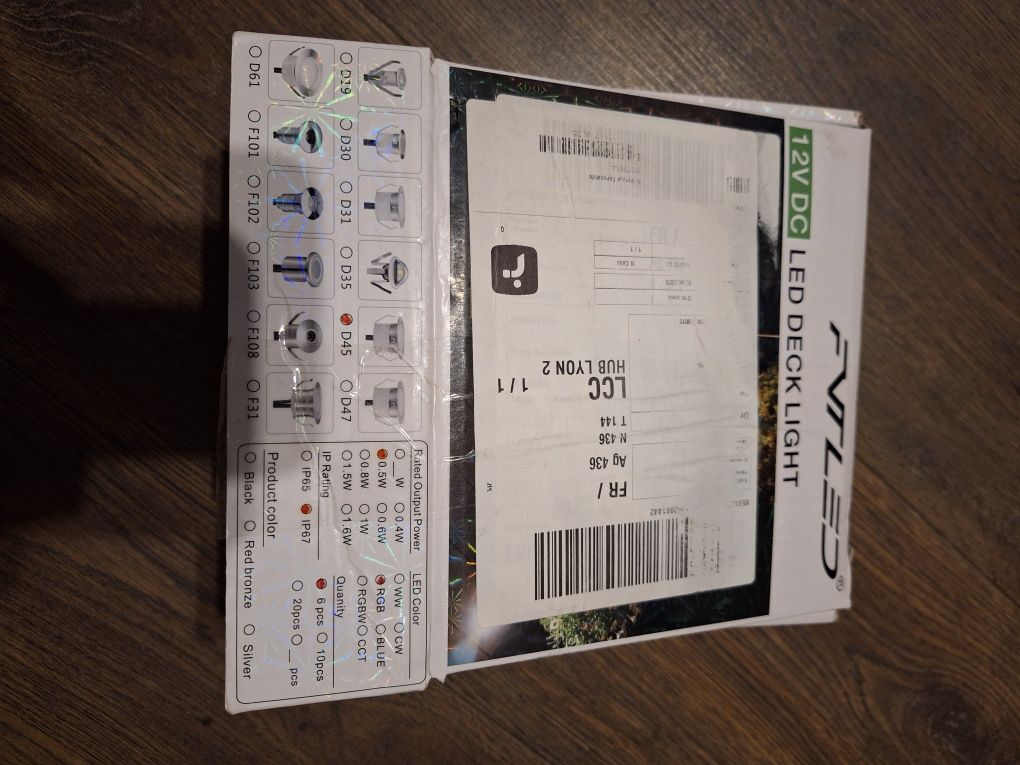 FVTLED zestaw LED RGB D45 – 6 lamp wpuszczanych IP67, WiFi, pilot 20 k