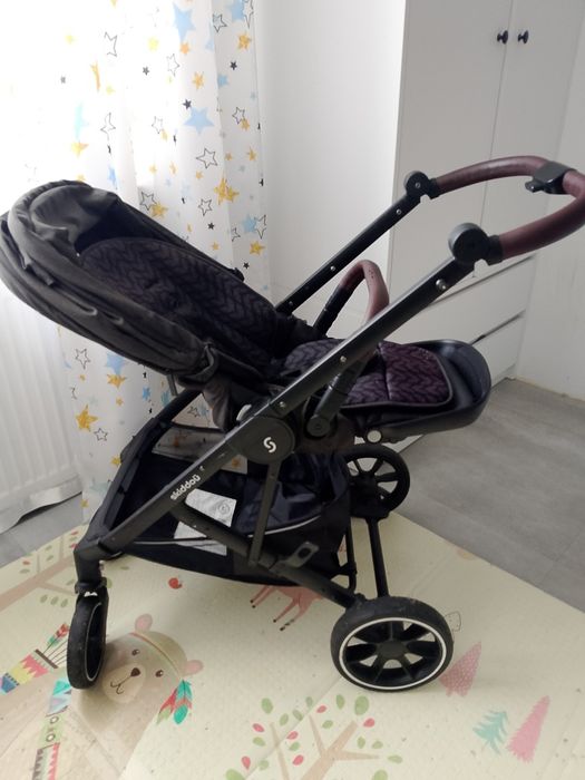 Wózek 2w1 Skiddoü Moss Onyx Głęboko Spacerowy
