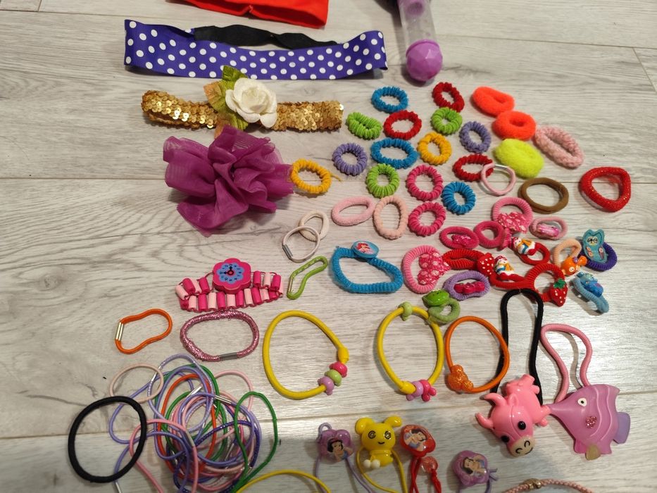 Gumki szczotka opaski spinki Disney księżniczki