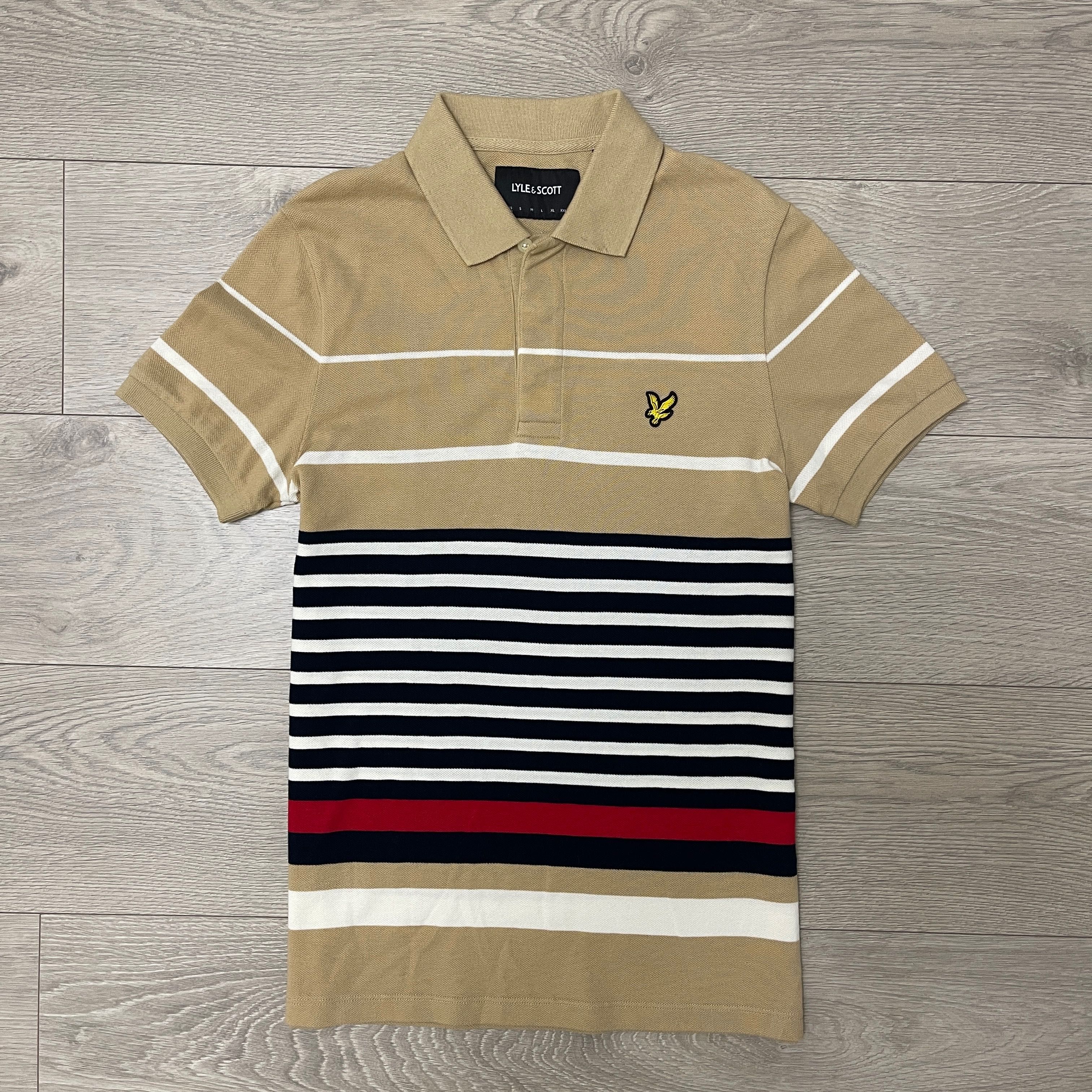 Бежеве футболка поло Лайл Скот Lyle&Scott Polos, XS, оригінал