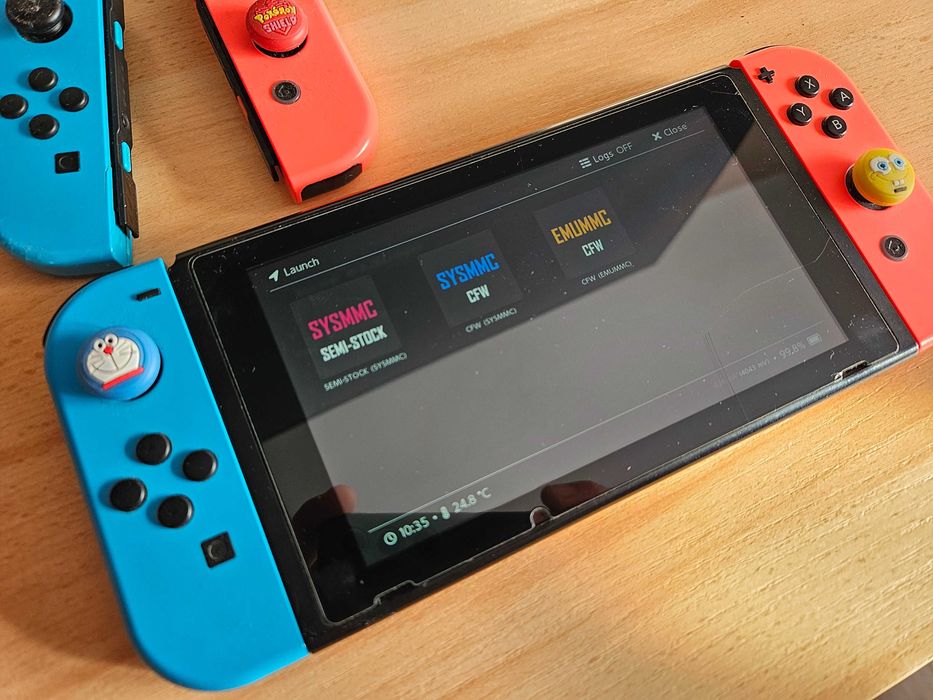 Przerobiona Nintendo Switch V2 CFW PicoFly Modchip