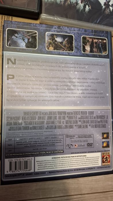 6 płyt DVD Alien vs Predator Mad Max Planeta małp nowa w folii