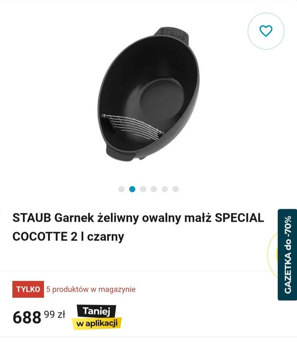 Garnek żeliwny owal