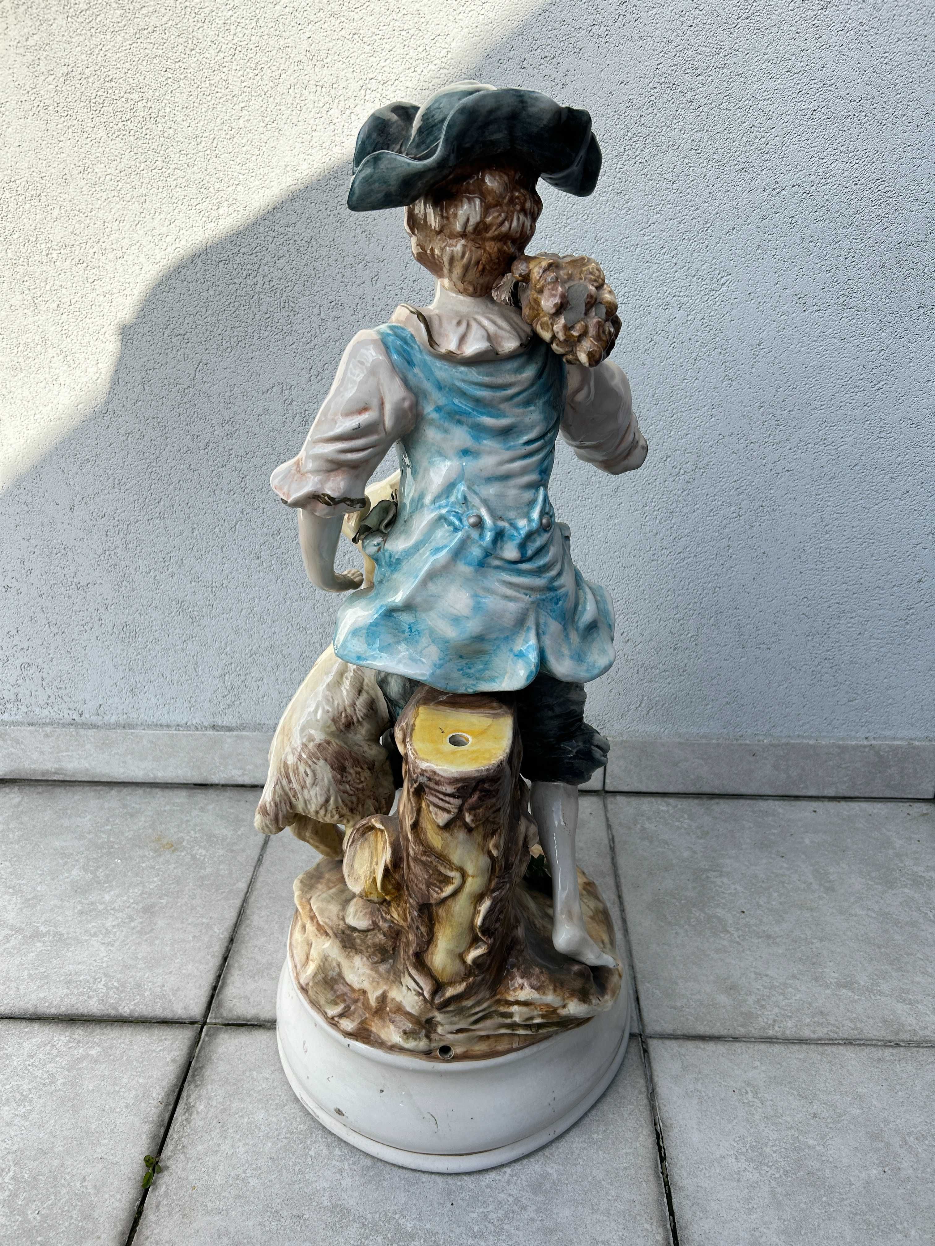 CapoDimonte Capo de Monte 2szt - duże podstawy lamp lata 60-70