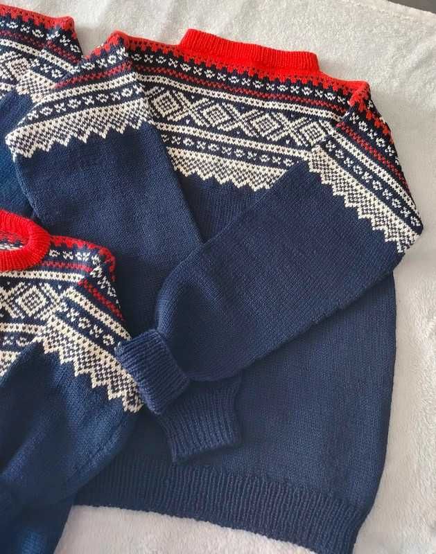 zestaw 3 swetry vintage  rodzice dziadkowie dziecko wnuk sesja unisex