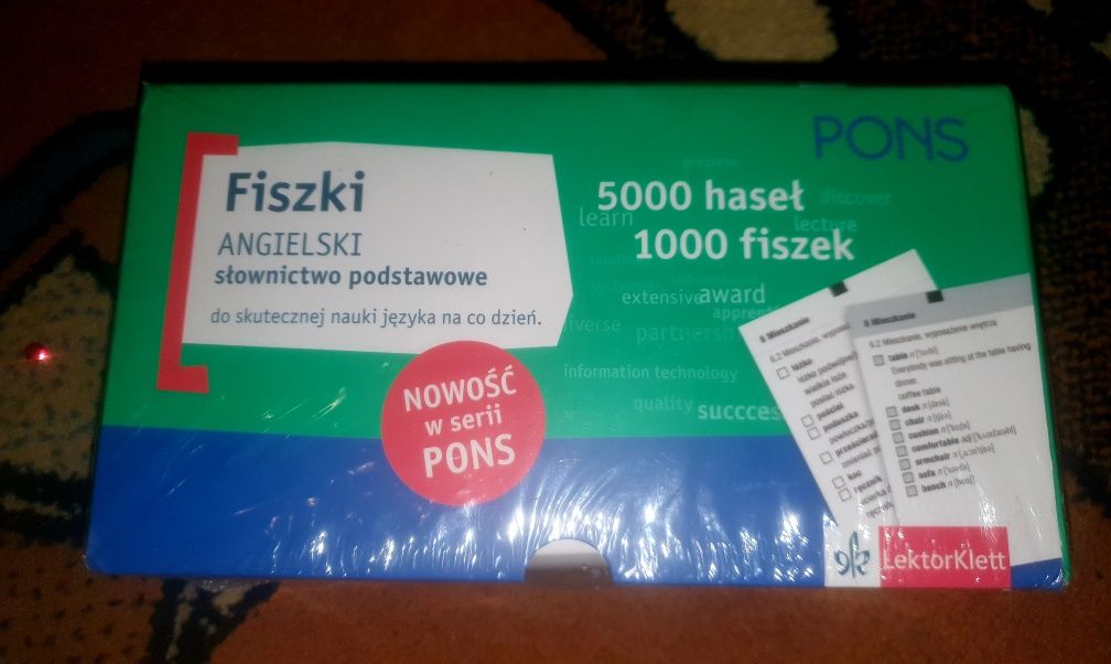 Fiszki angielski słownictwo podstawowe 5000 slow praca cena promocyjna