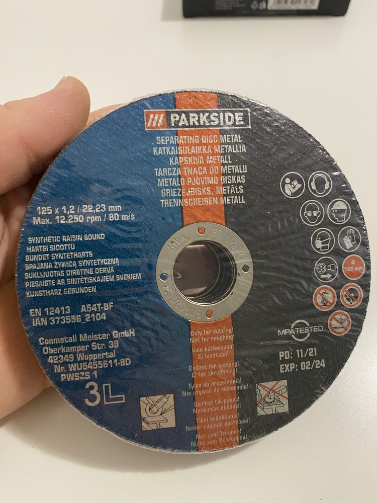 Набір відрізних та шліфувальних дисків Parkside PWSZS 1