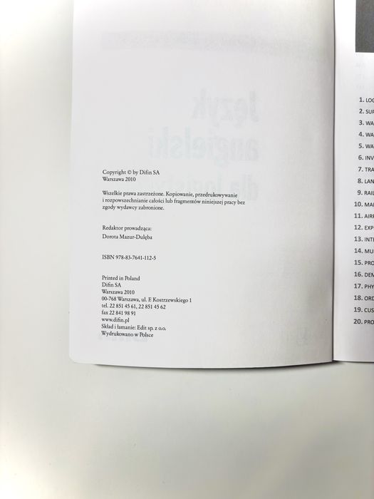 Angielski dla Logistyków