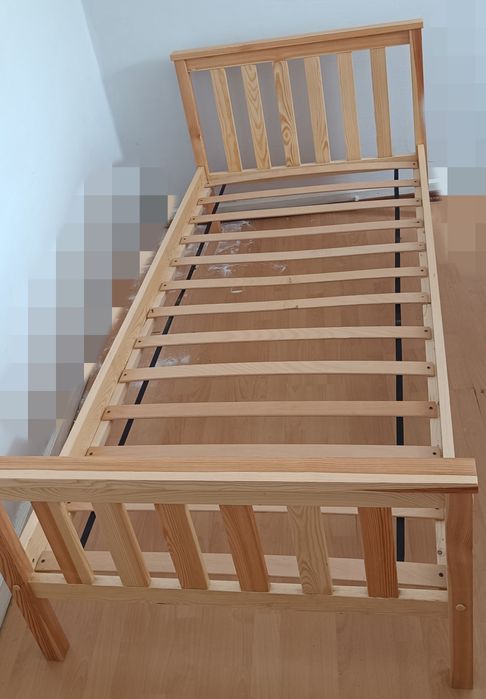 Łóżko pojedyncze drewniane Maxi-Drew IZA 90x200