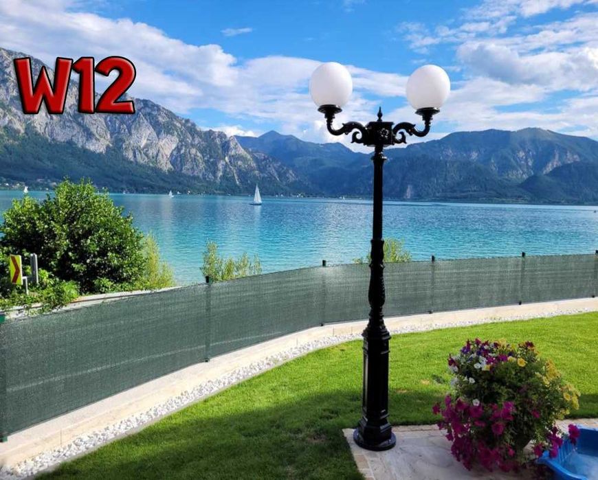 Lampa, latarnia ogrodowa, żeliwna, podwójna kula, Hc=280cm