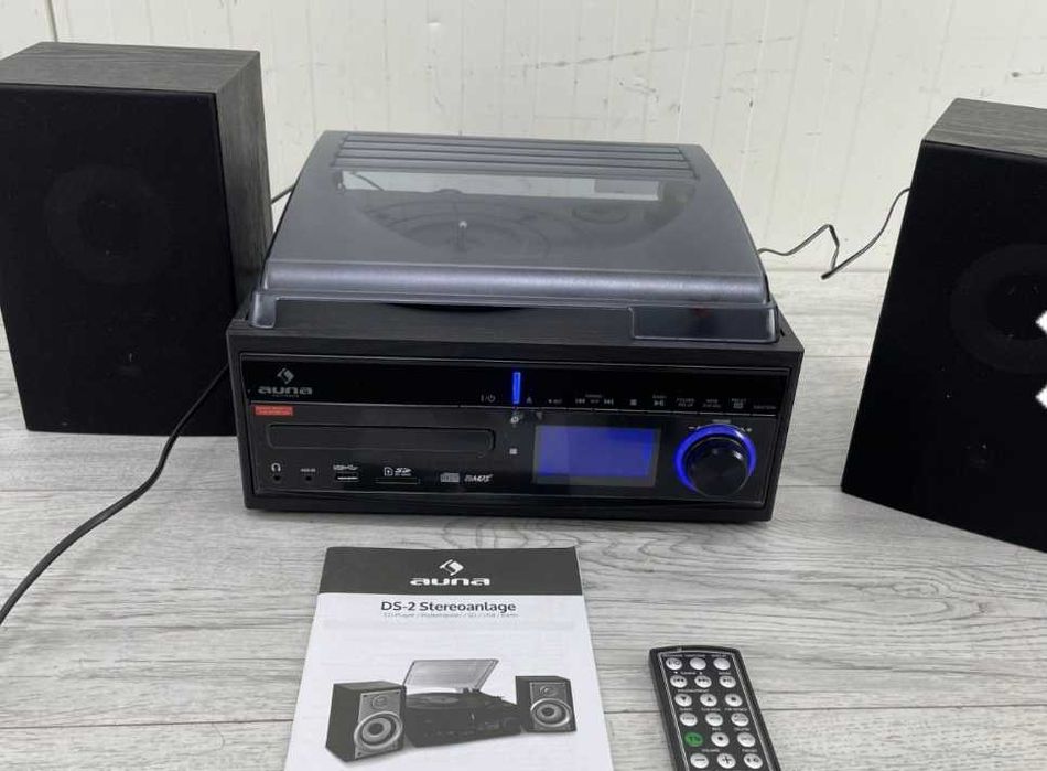 Програвач вінілу, акустика,стереосистема, як нова