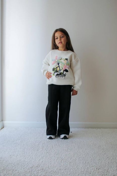 Теплий костюм на флісі для дівчинки