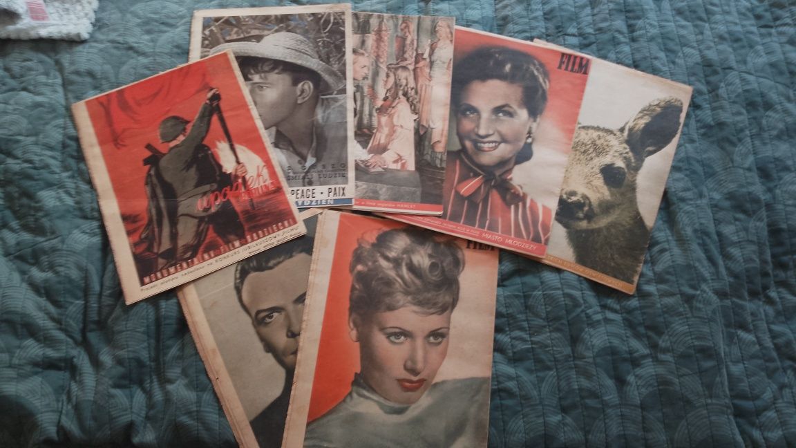 Gazety Film 1950 rok zestaw siedmiu gazet