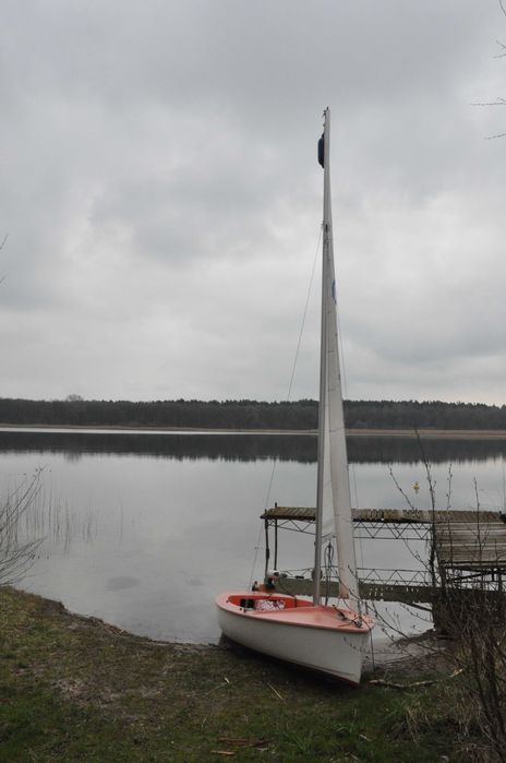 Żaglówka rodzinna jacht jak Omega4,5metra Kompletna może być wędkarska