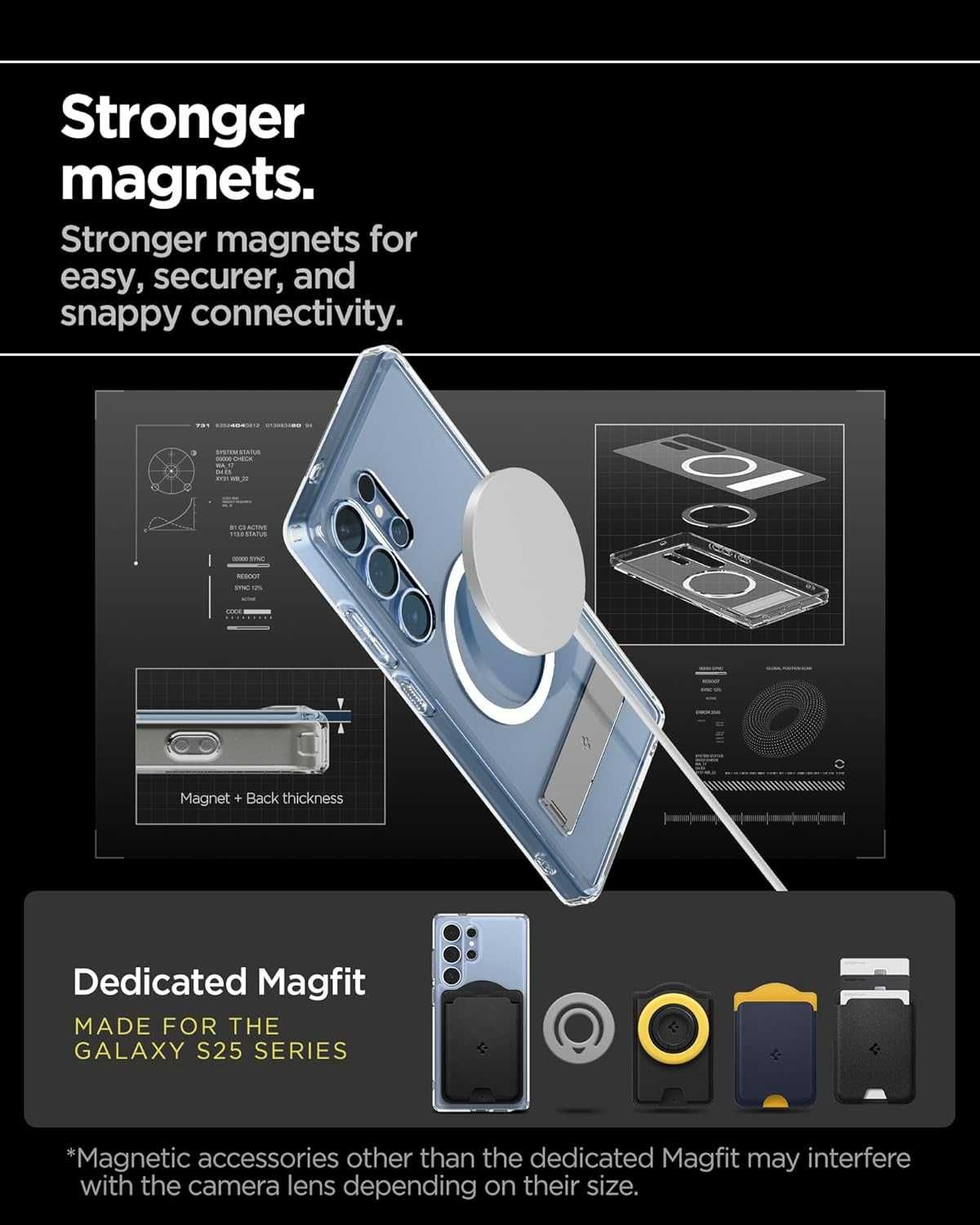 Прозрачный чехол Spigen Ultra Hybrid S Чехол для Galaxy S25 Ultra