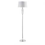 LAMPA podłogowa NOWA stojąca szkło i taśma z brylancikami chrom piękna