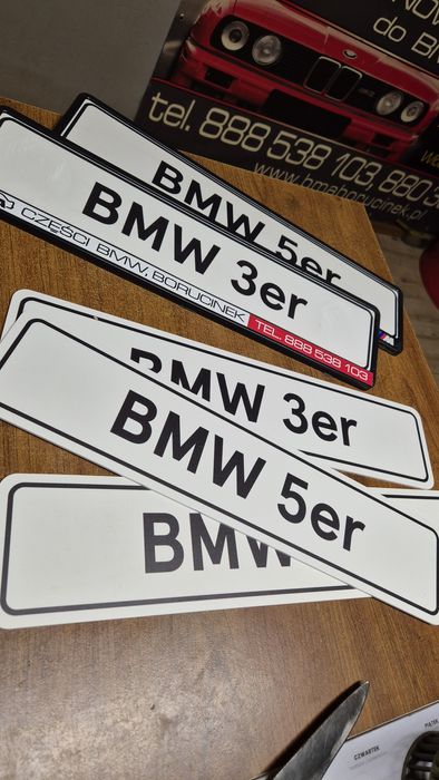 BMW 3er 5er Tablica Rejestracyjna Rejestracja Na Zloty Dla Twojego BMW