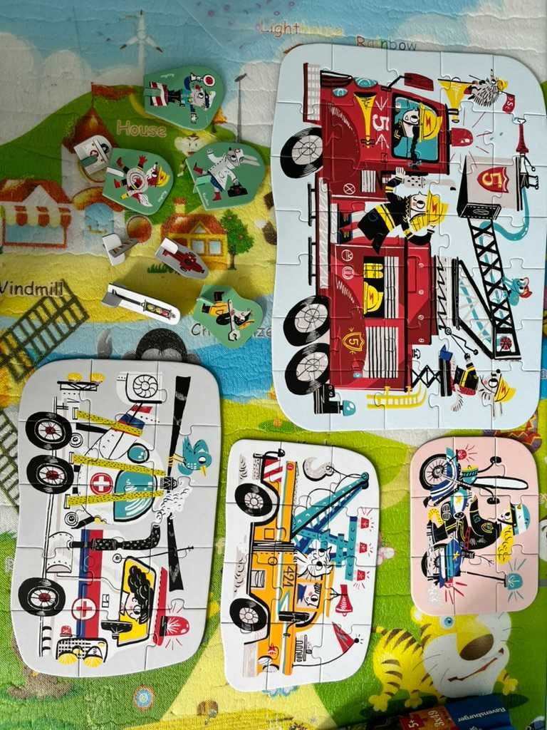 Puzzle Czuczu pojazdy w akcji