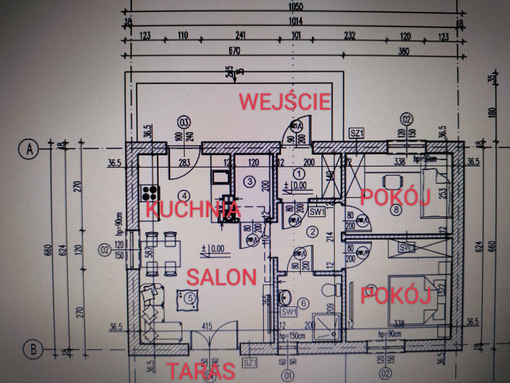 Dom całoroczny letn. w stanie surowym 55 m2 dz. 1350 m2 Nowe Drozdowo