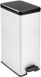 Curver Deco Slim Kosz Na Smieci Srebrny 40 L