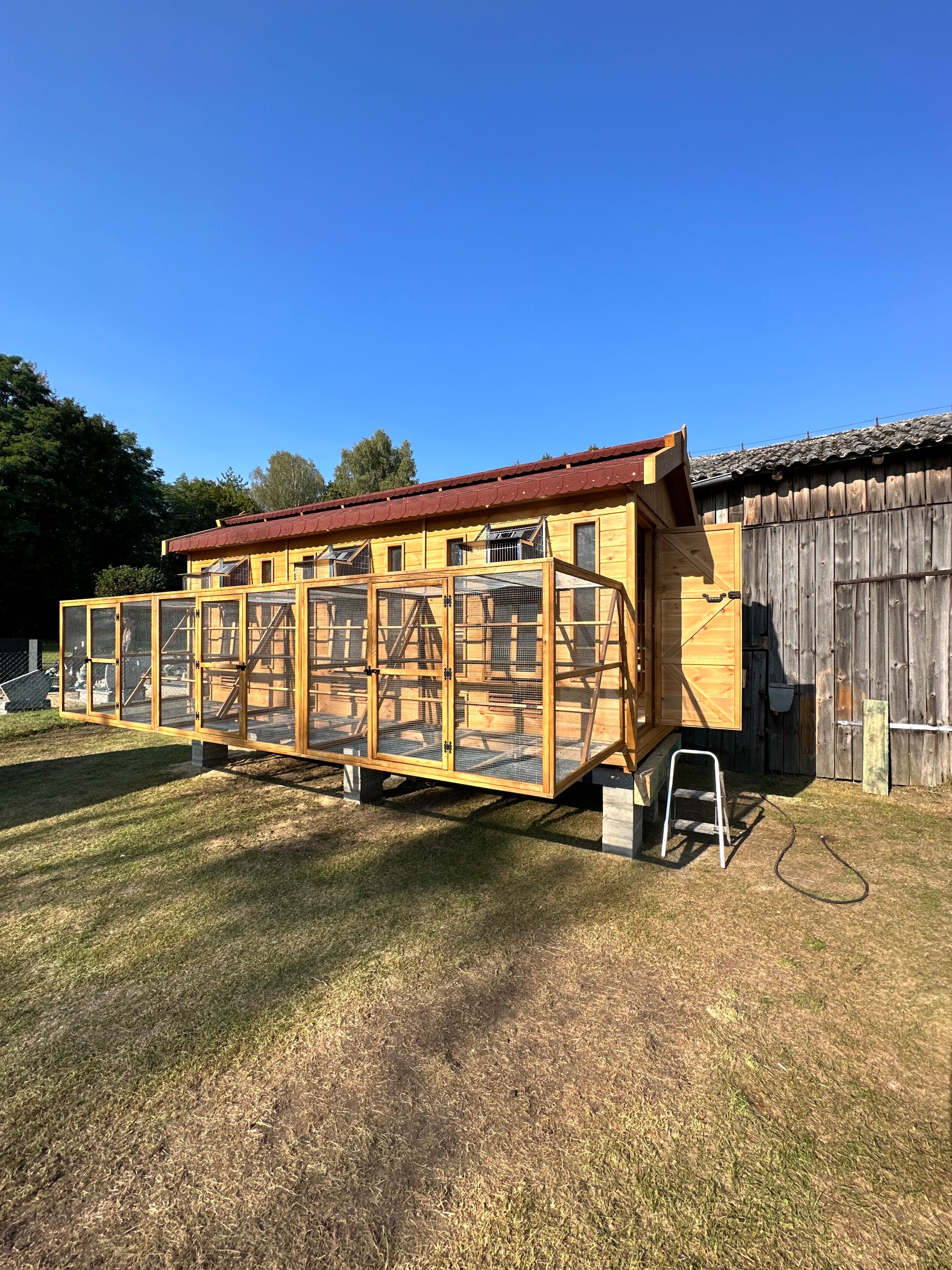 Gołębnik 6m x 2m woliera 6m x 1.5m