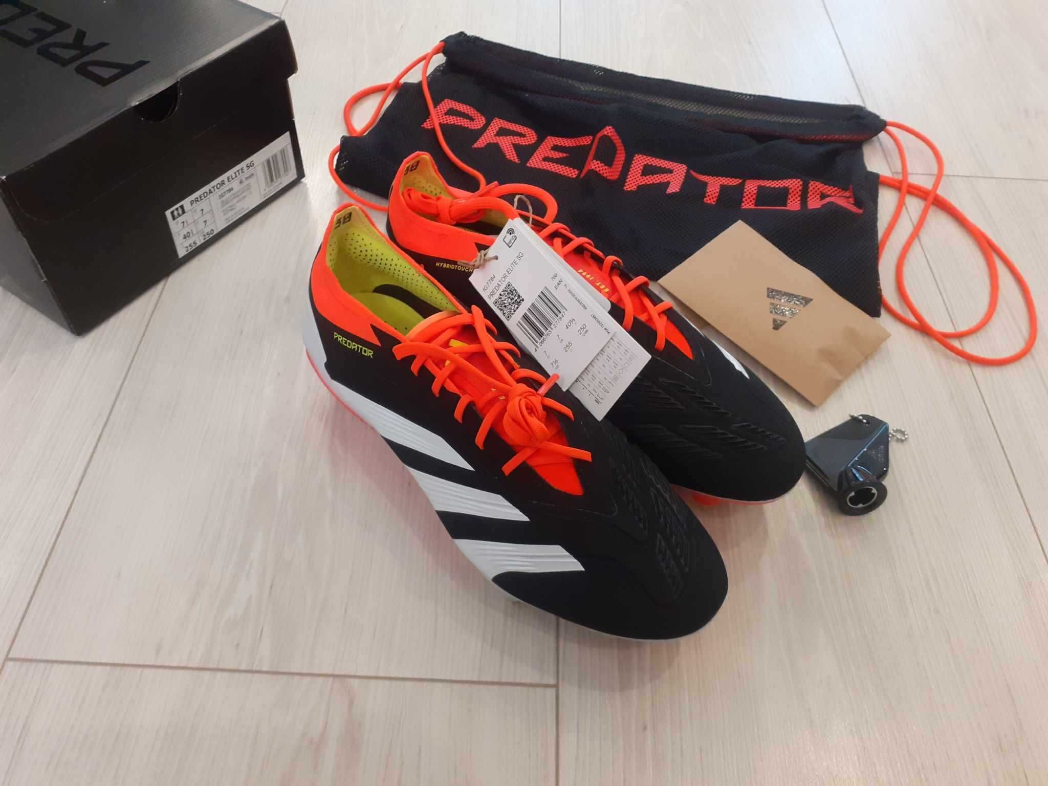 Profesjonalne buty piłkarskie korki Adidas Predator Elite SG r. 40 2/3