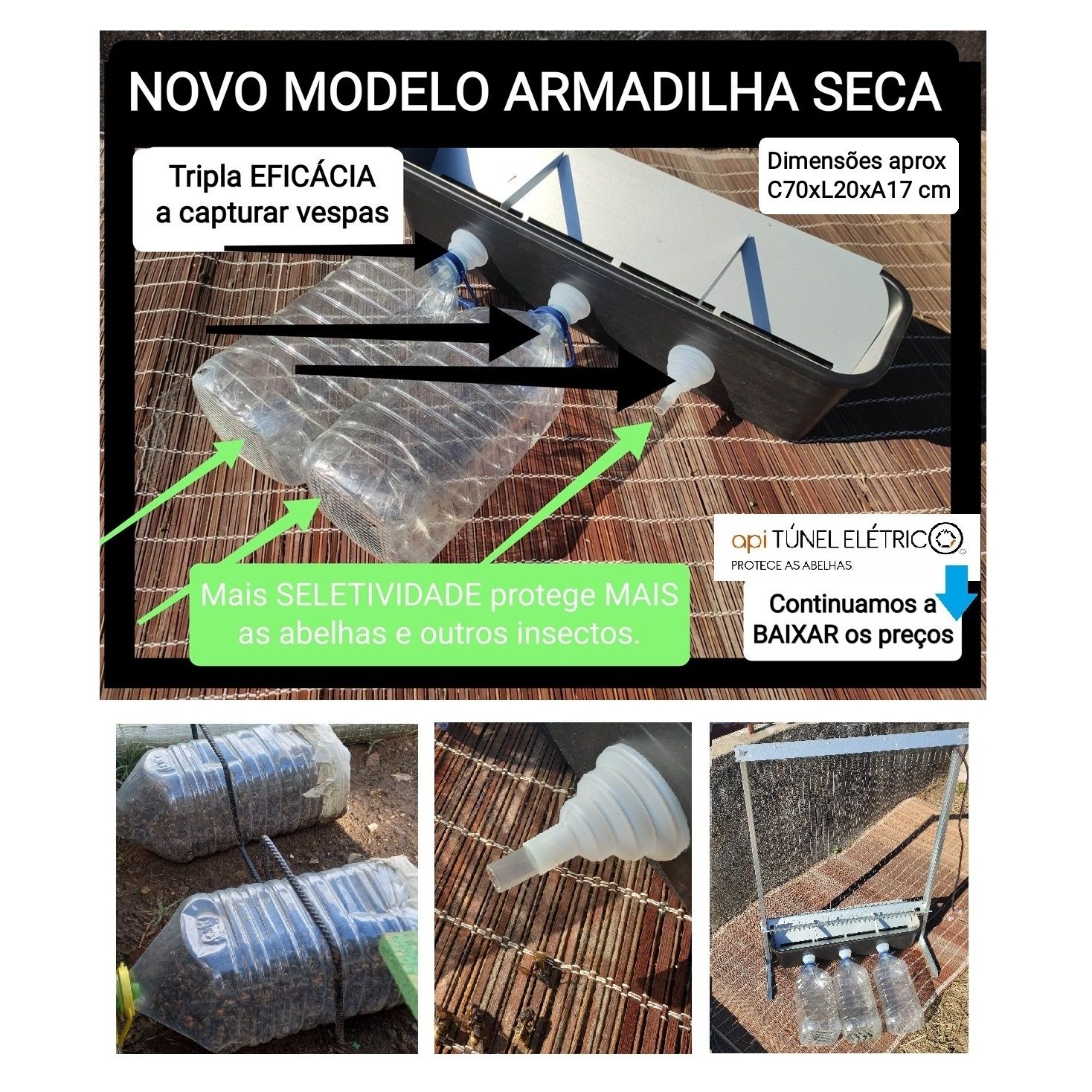Placas réguas elétricas para harpas, molas inox, isoladores, rede