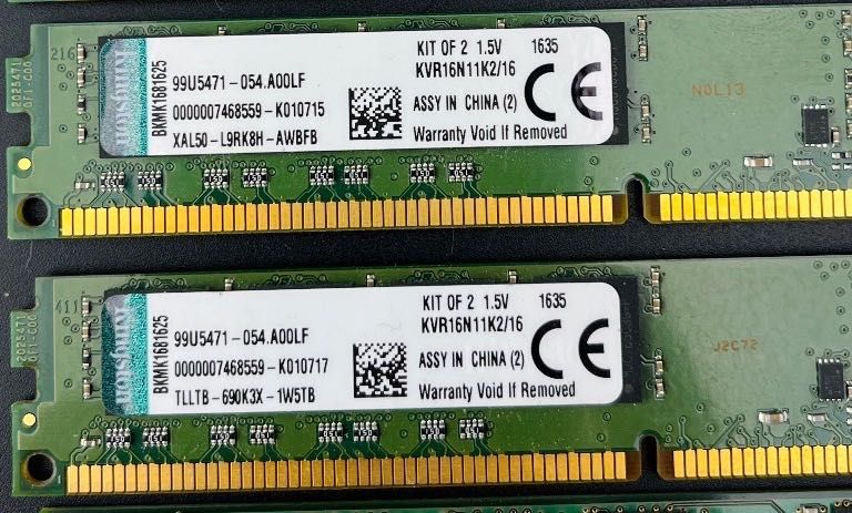 Kingston KVR16N11K2/16 DDR3-1600 CL11 SDRAM