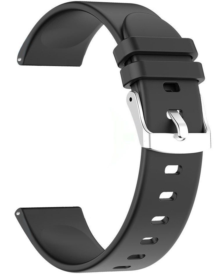 pasek silikonowy do smartwatcha 22 mm czarny rnce40 sw010 kw19 ps1a
