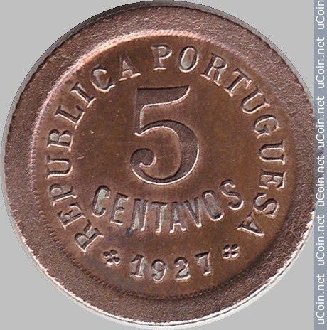 5 Centavos 1921 + 1 centavo 1918 + 5 centavos 1924 + 5 centavos 1927