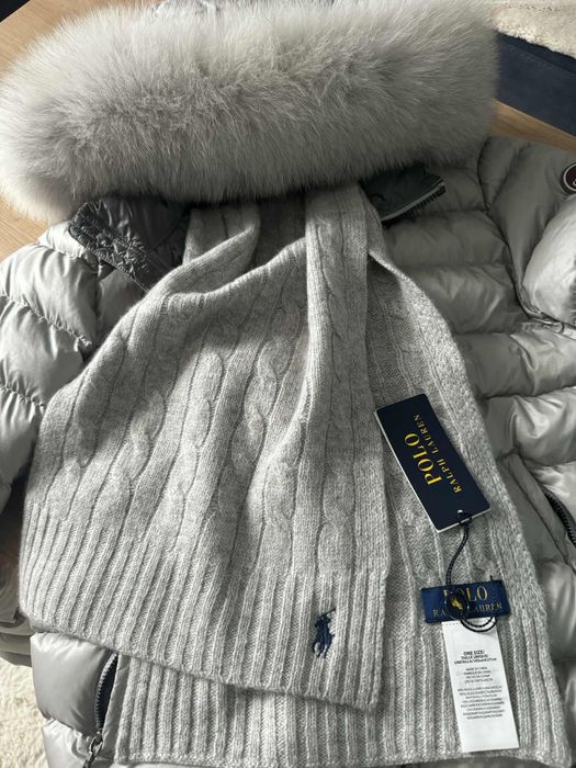 Szalik wełniano kaszmirowy Ralph Lauren