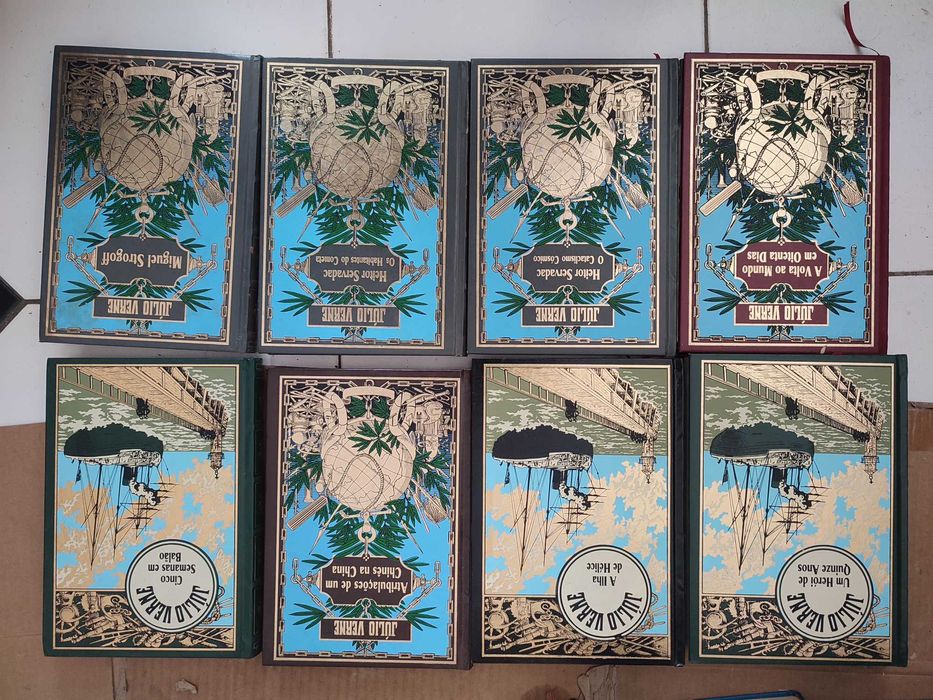 8 Livros de Júlio Verne - Capa dura