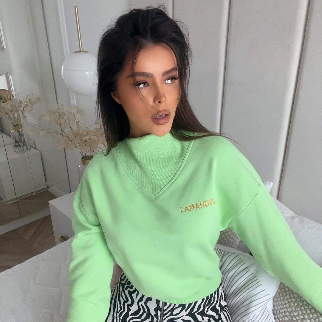 Bluza COLORFUL zielone jabłko LA MANUEL r. UNI