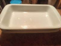 Ciężkie półmiski porcelanowe..