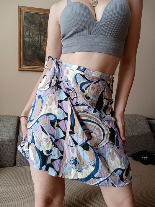 Spódnica damska  2000s y2k przekładana wiązana Orsay 36 38