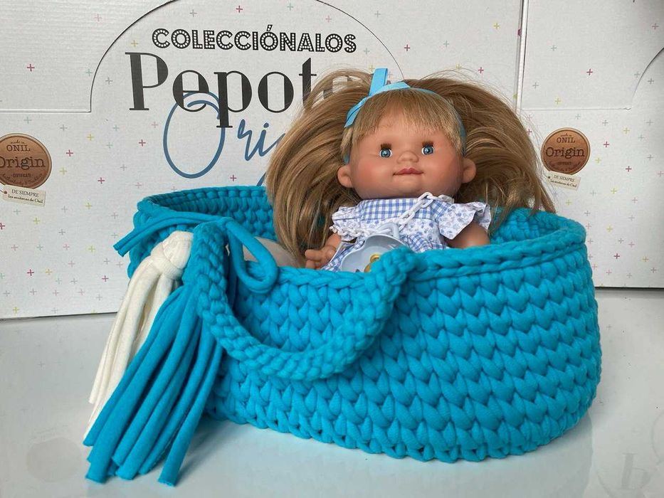 Плетений кошик ручної роботи для ляльок Pepotes Original