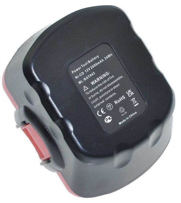 Аккумулятор шуруповерта Bosch Ni-Cd 12V 2,0Ah аналог 2607335262,шур213