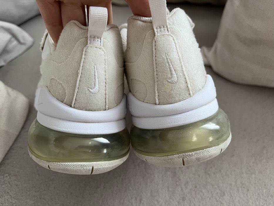 Nike air max react 270 beż Beżowe r.35,5 wkł.22,5cm