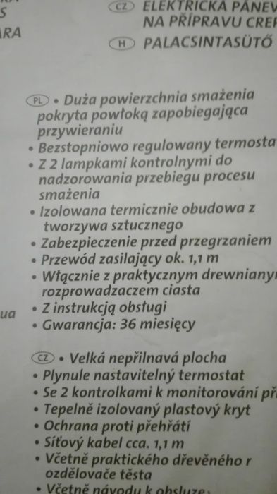 Urzadzenie do smazenia nalesnikow