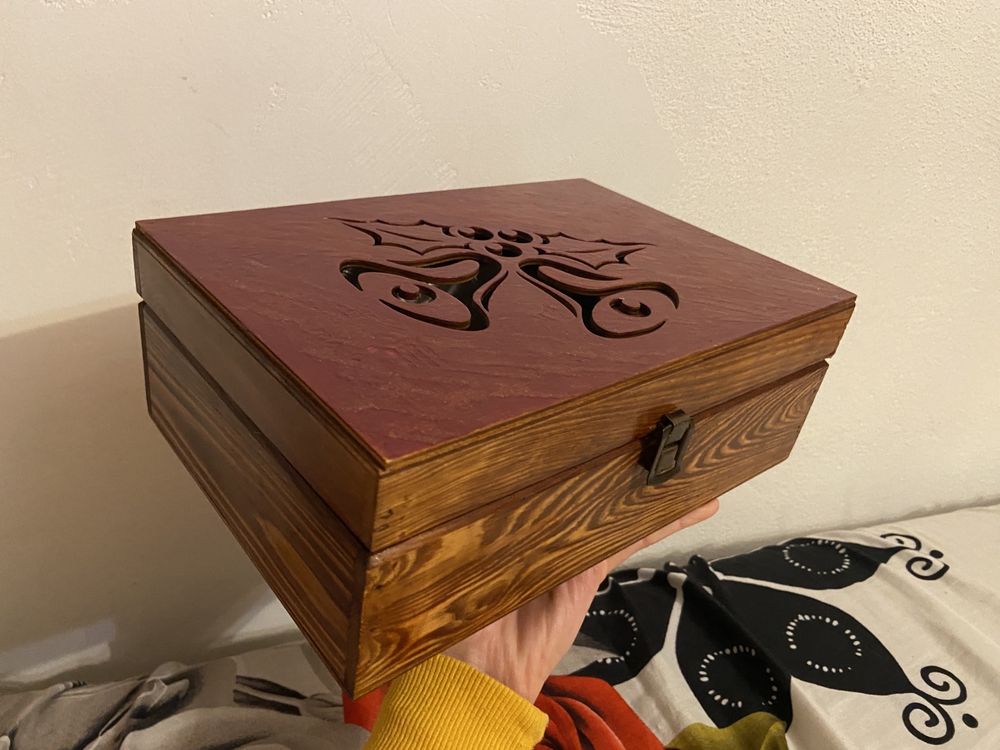Pudełko prezentowe drewniane na prezent kolonialna żołądkowa