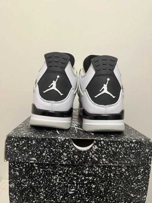 Buty meskie Mokasyny Jordan_Air_Jordan_4_retro_"military_ black" R.42