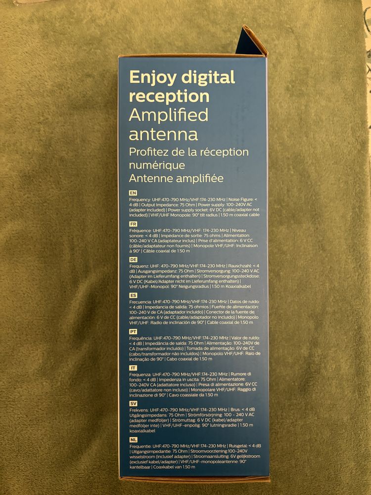 Antena Philips Digital TV Antenna indoor amplified