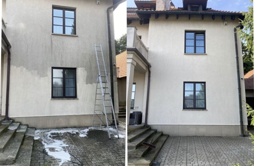 Mycie kostki brukowej,elewacji,dachow