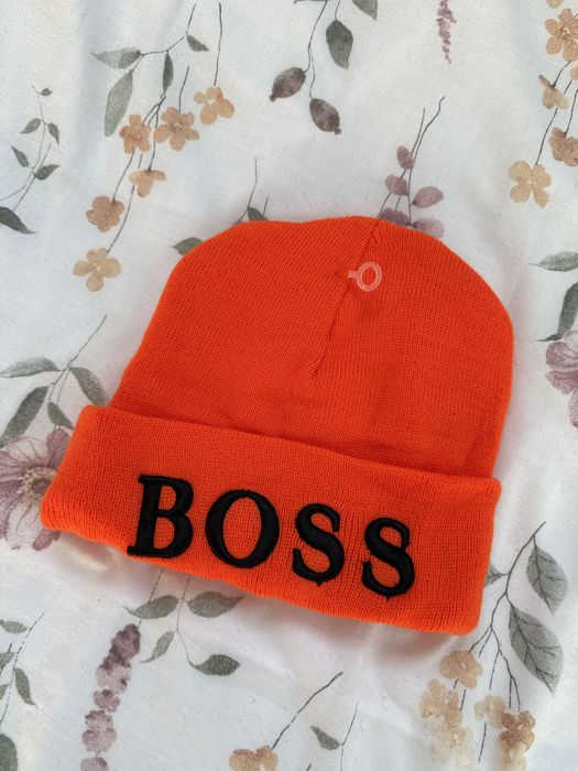 Czapka boss pomaranczowa damska meska unisex